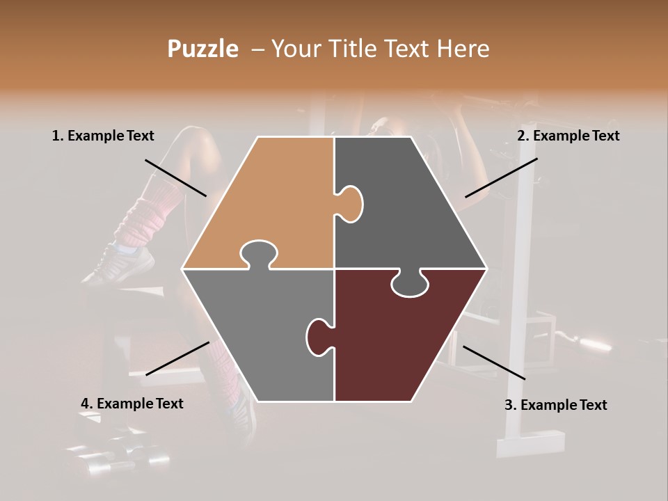 A Woman Is Doing A Bench Press Exercise PowerPoint Template