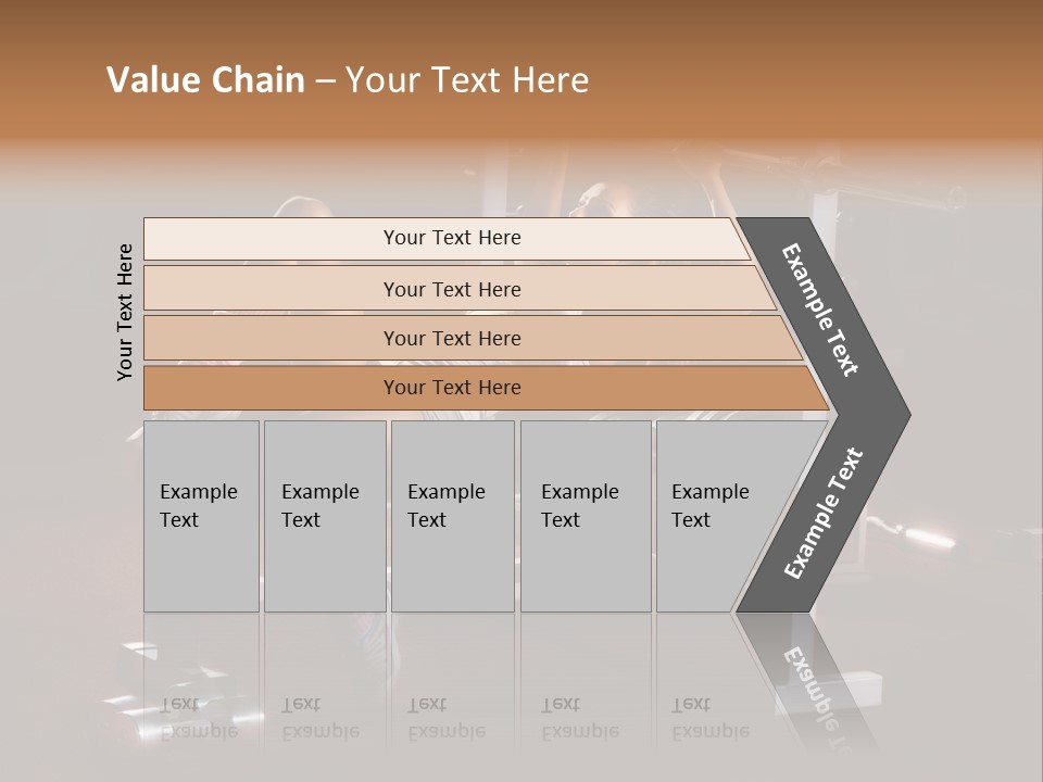 A Woman Is Doing A Bench Press Exercise PowerPoint Template