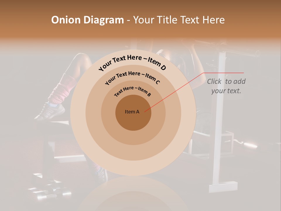 A Woman Is Doing A Bench Press Exercise PowerPoint Template