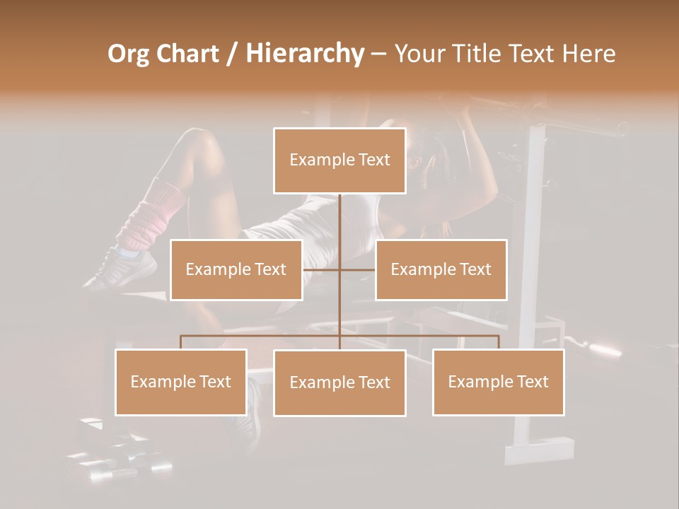 A Woman Is Doing A Bench Press Exercise PowerPoint Template