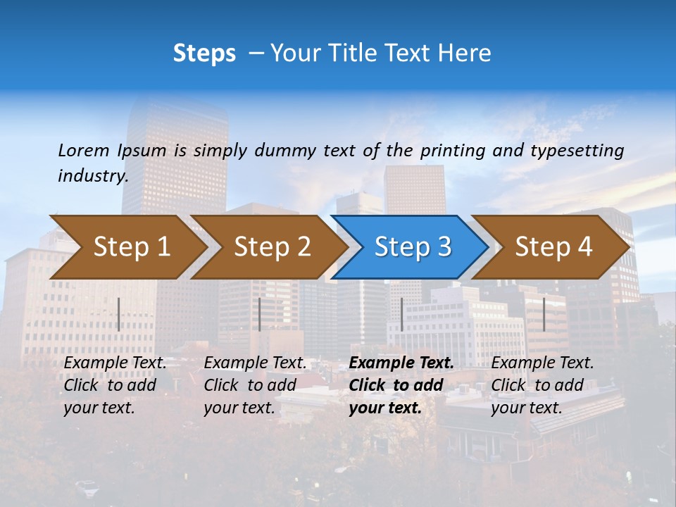 Horizontal Tied Back Hair Graze PowerPoint Template