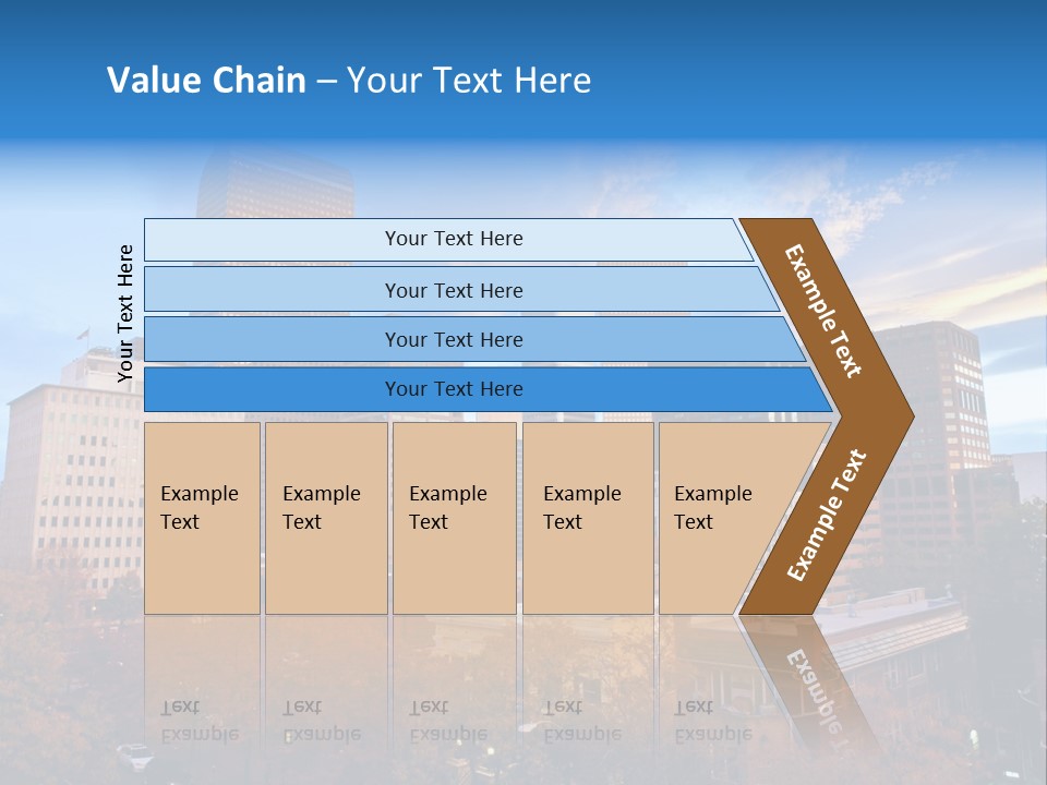 Horizontal Tied Back Hair Graze PowerPoint Template