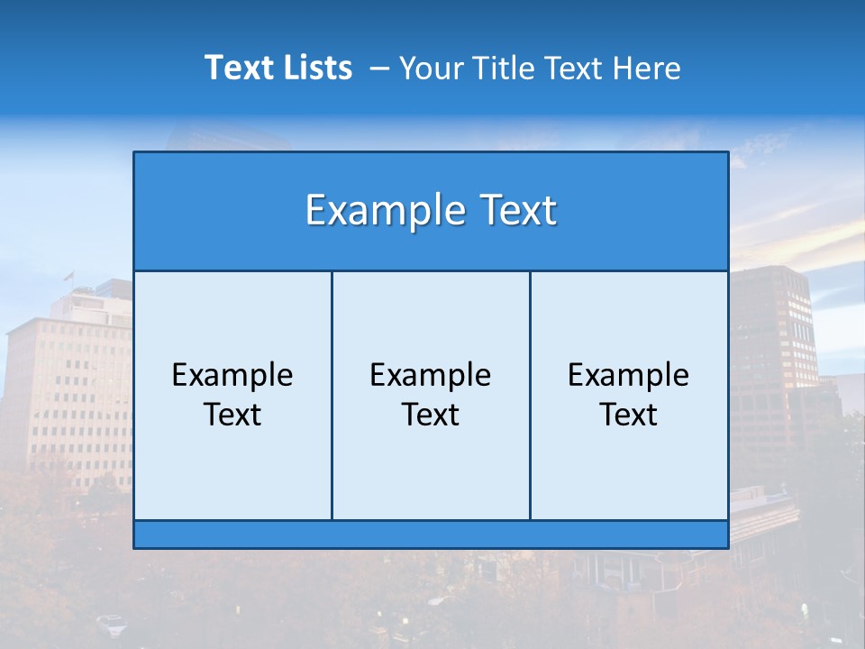 Horizontal Tied Back Hair Graze PowerPoint Template