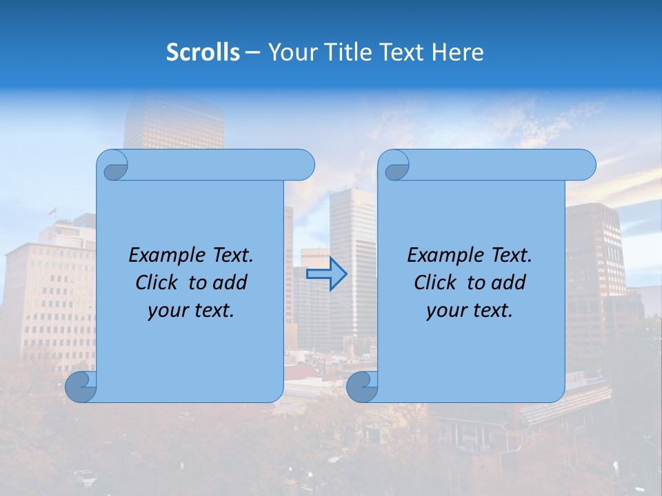 Horizontal Tied Back Hair Graze PowerPoint Template