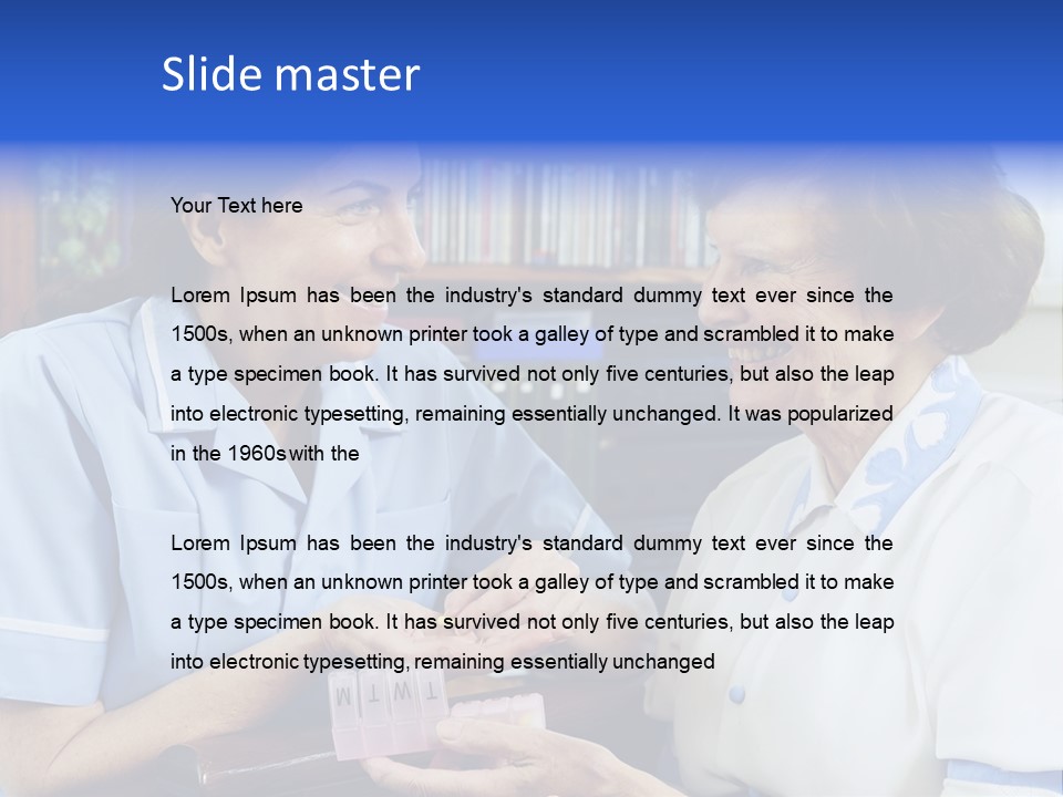 Horizontal Tied Back Hair Graze PowerPoint Template