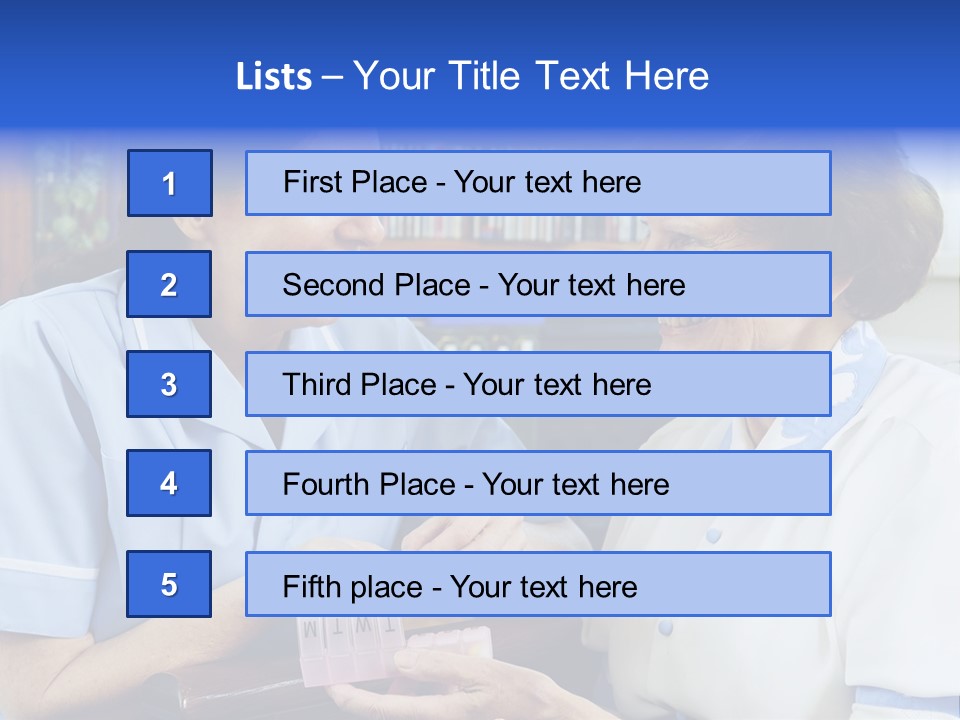 Horizontal Tied Back Hair Graze PowerPoint Template