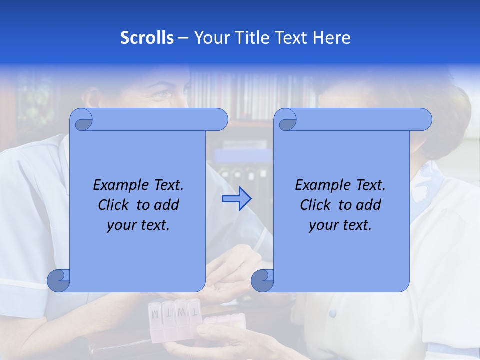 Horizontal Tied Back Hair Graze PowerPoint Template