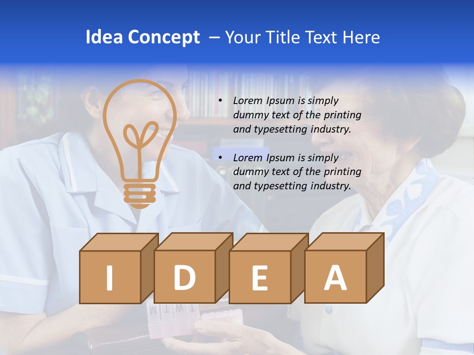 Horizontal Tied Back Hair Graze PowerPoint Template