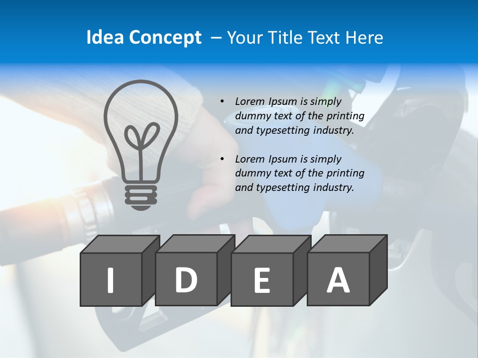 Sun Refuel Grey PowerPoint Template