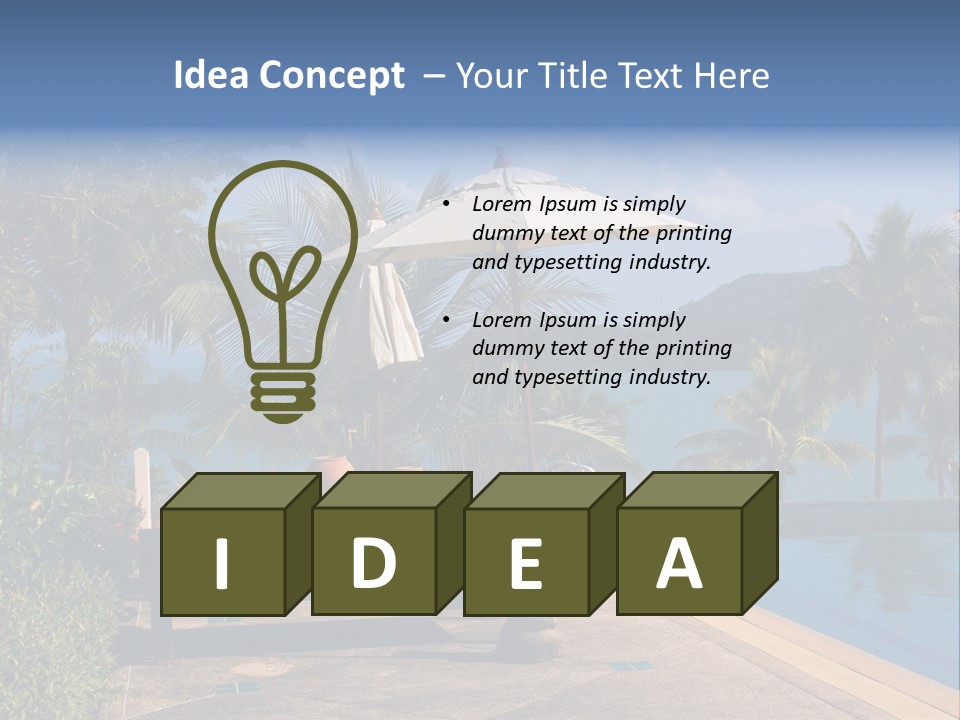 Nobody Sunny Green PowerPoint Template