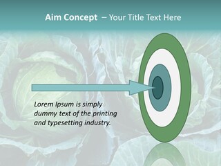 Cabbage Fresh Vegetable PowerPoint Template
