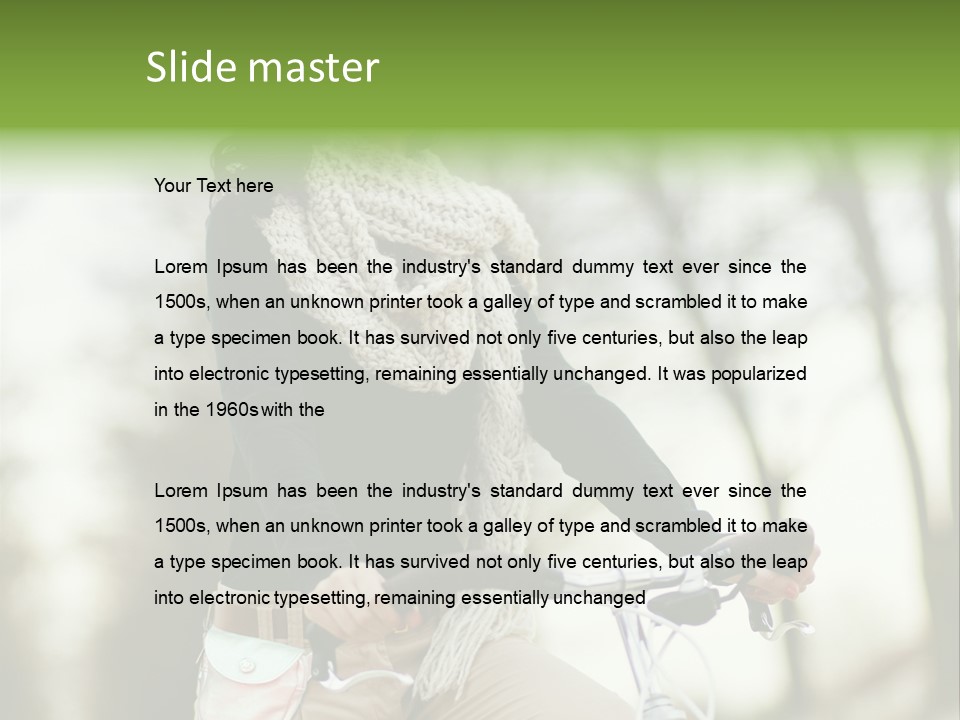 Bicycle Relax Bike PowerPoint Template