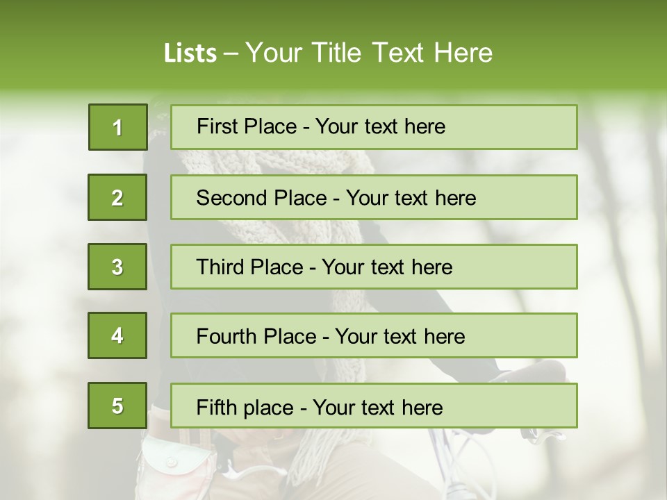 Bicycle Relax Bike PowerPoint Template