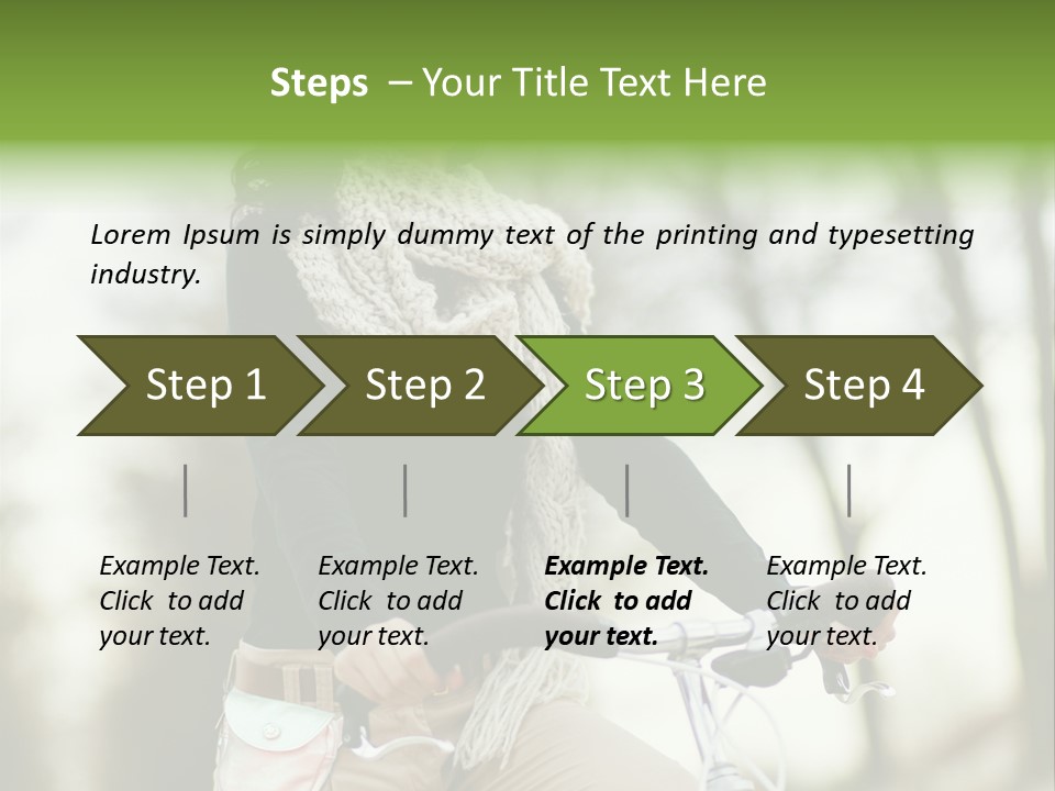 Bicycle Relax Bike PowerPoint Template