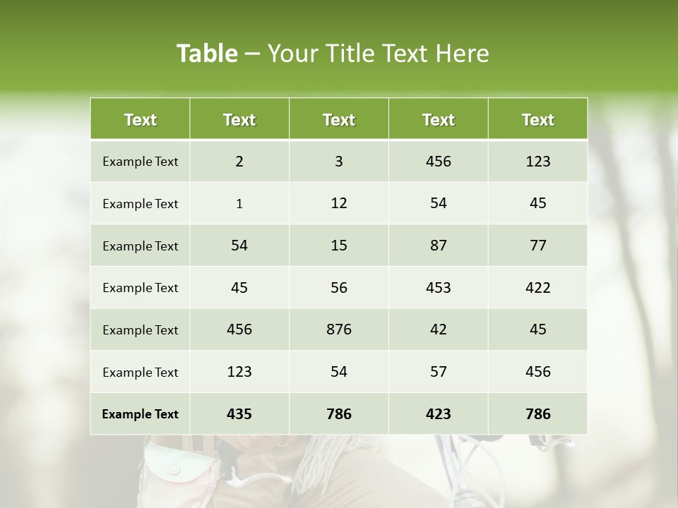 Bicycle Relax Bike PowerPoint Template