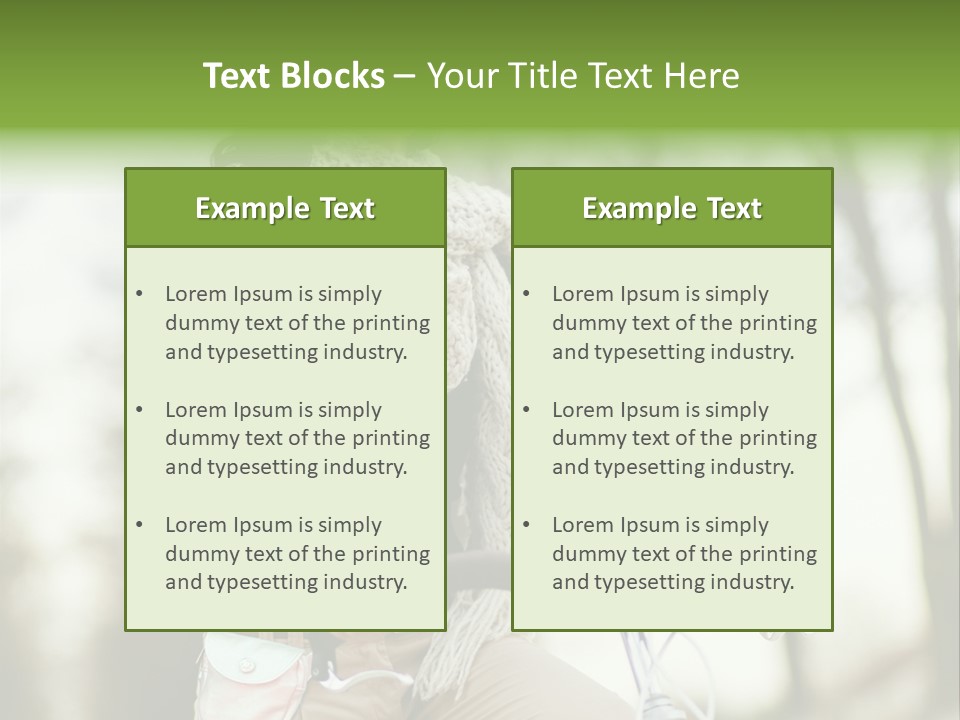 Bicycle Relax Bike PowerPoint Template