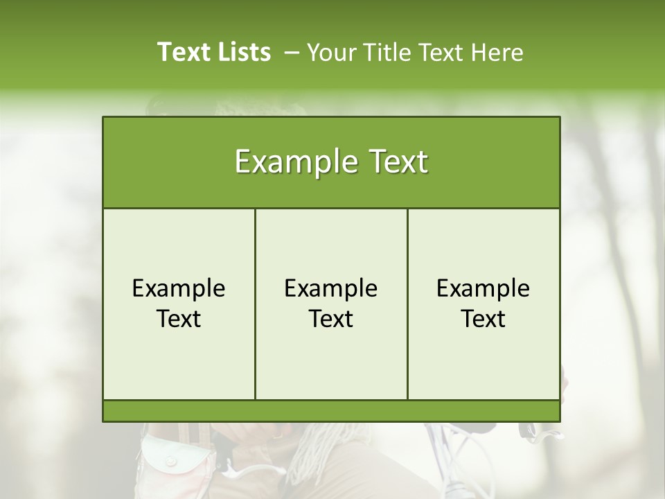 Bicycle Relax Bike PowerPoint Template