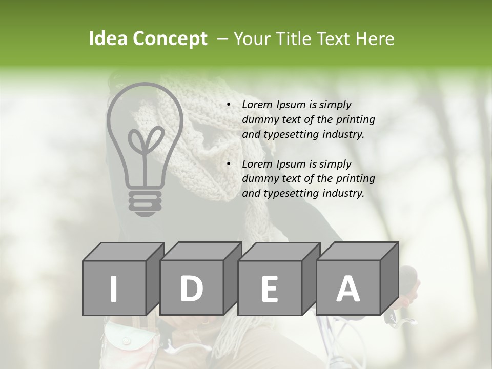 Bicycle Relax Bike PowerPoint Template