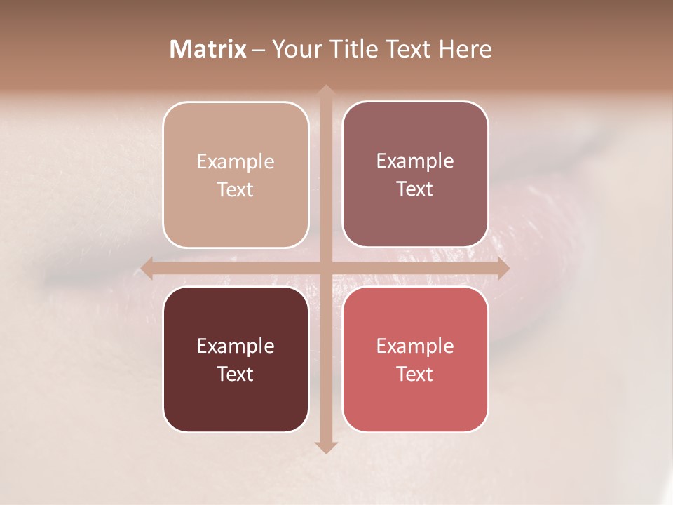 Model Girl Mouth PowerPoint Template