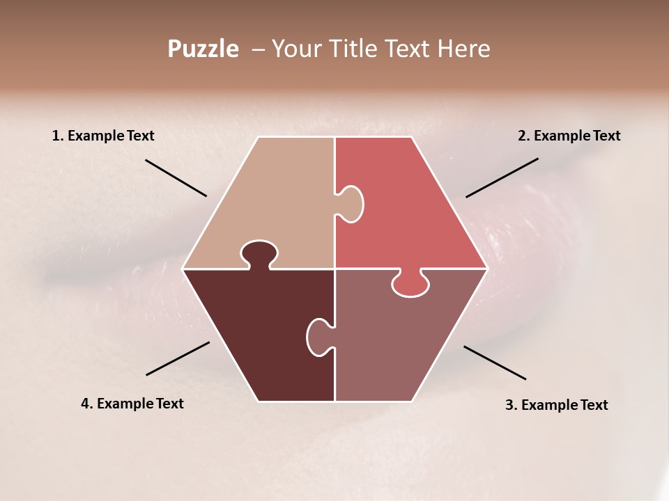 Model Girl Mouth PowerPoint Template