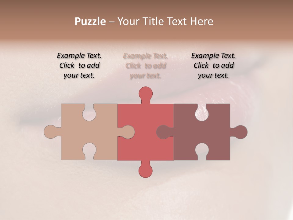 Model Girl Mouth PowerPoint Template