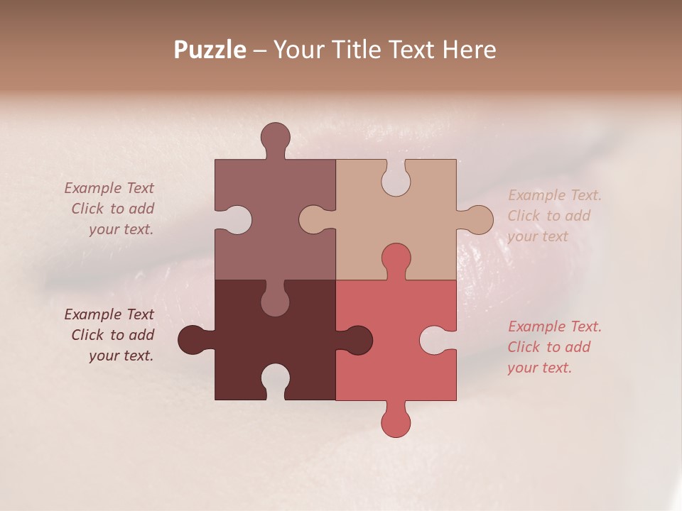 Model Girl Mouth PowerPoint Template