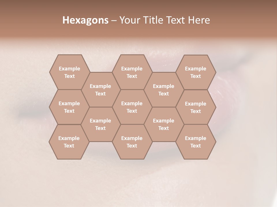 Model Girl Mouth PowerPoint Template