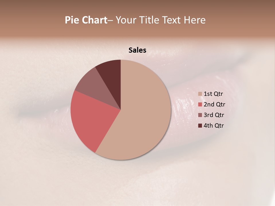 Model Girl Mouth PowerPoint Template