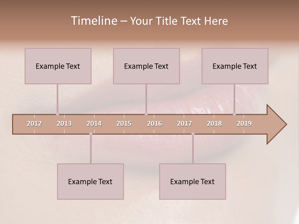 Model Girl Mouth PowerPoint Template
