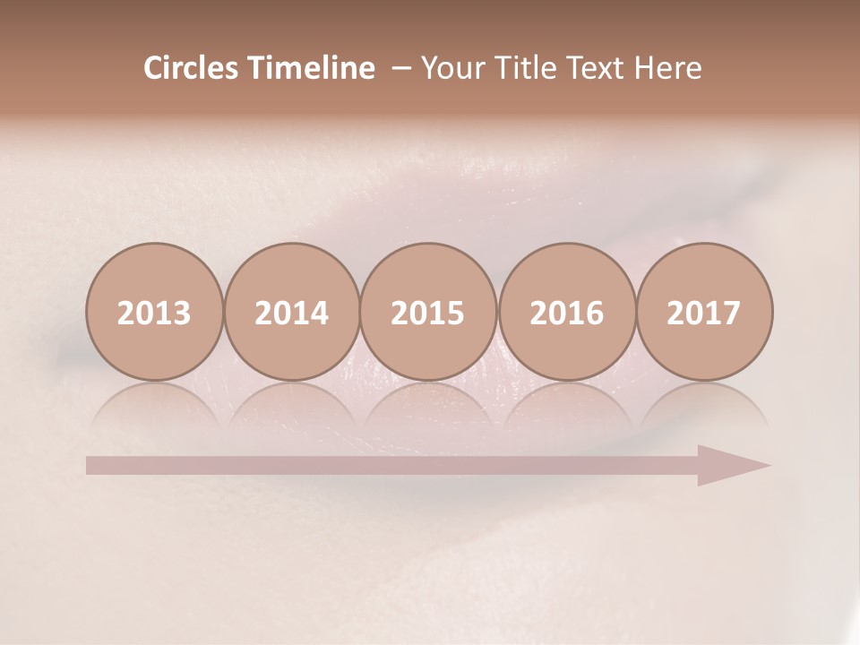 Model Girl Mouth PowerPoint Template