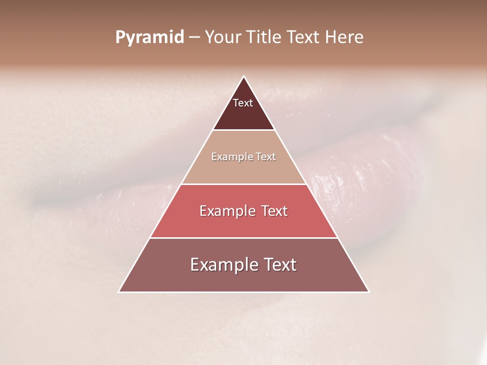 Model Girl Mouth PowerPoint Template