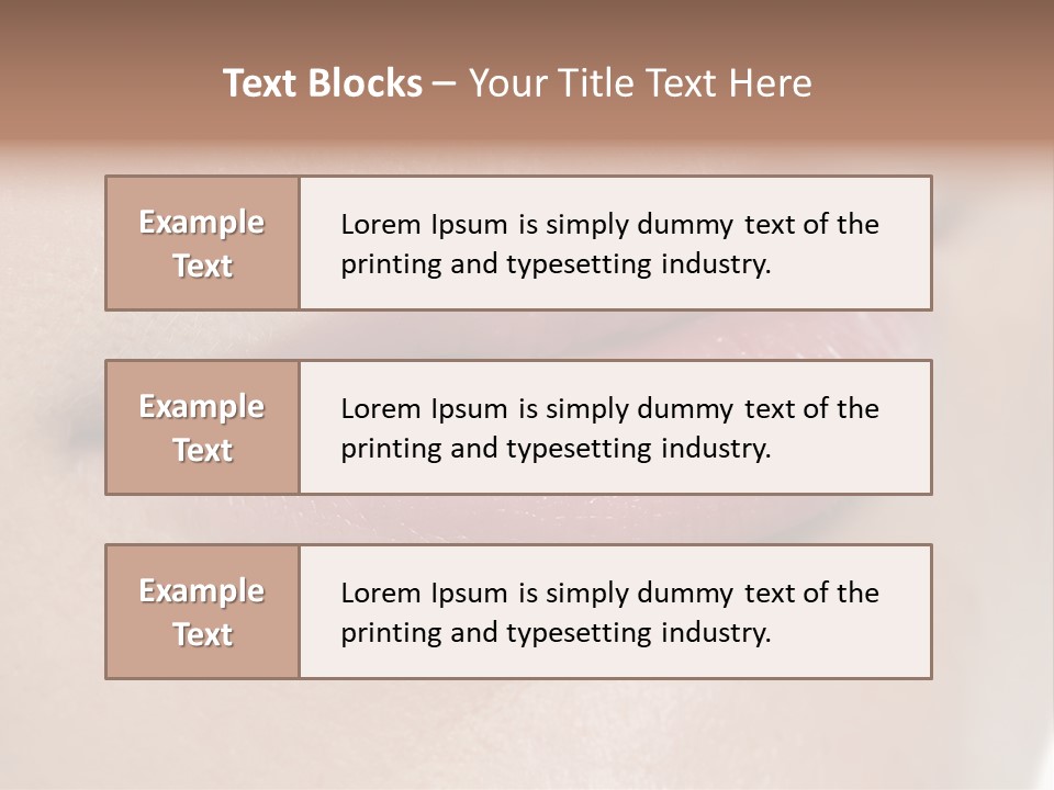 Model Girl Mouth PowerPoint Template