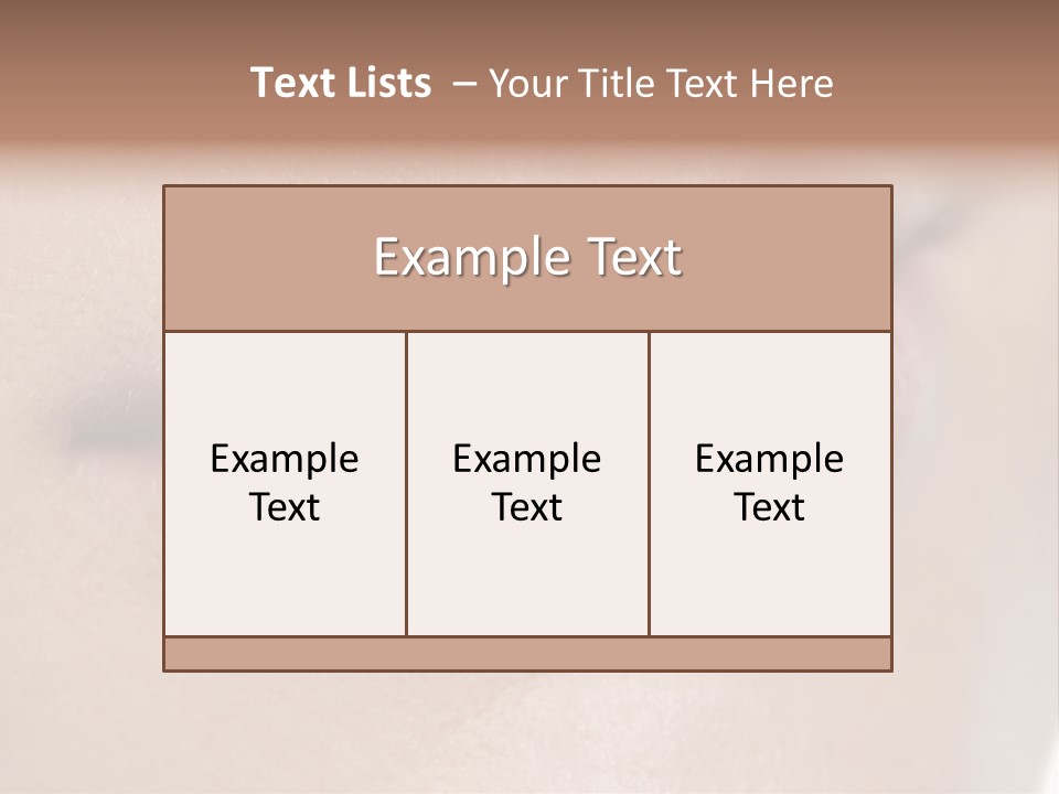 Model Girl Mouth PowerPoint Template
