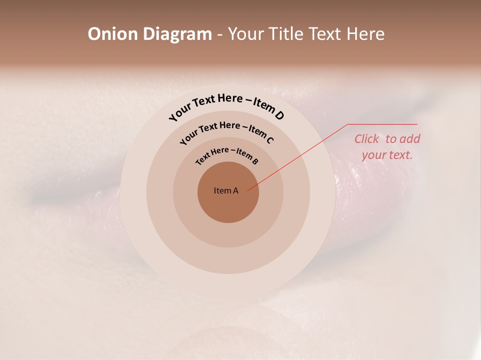 Model Girl Mouth PowerPoint Template