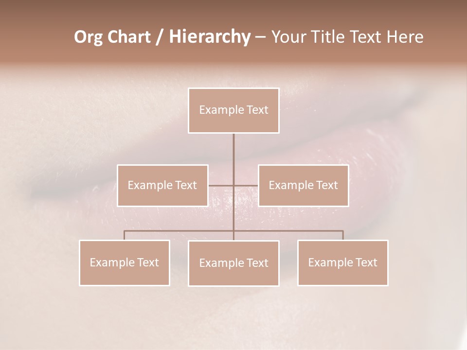 Model Girl Mouth PowerPoint Template