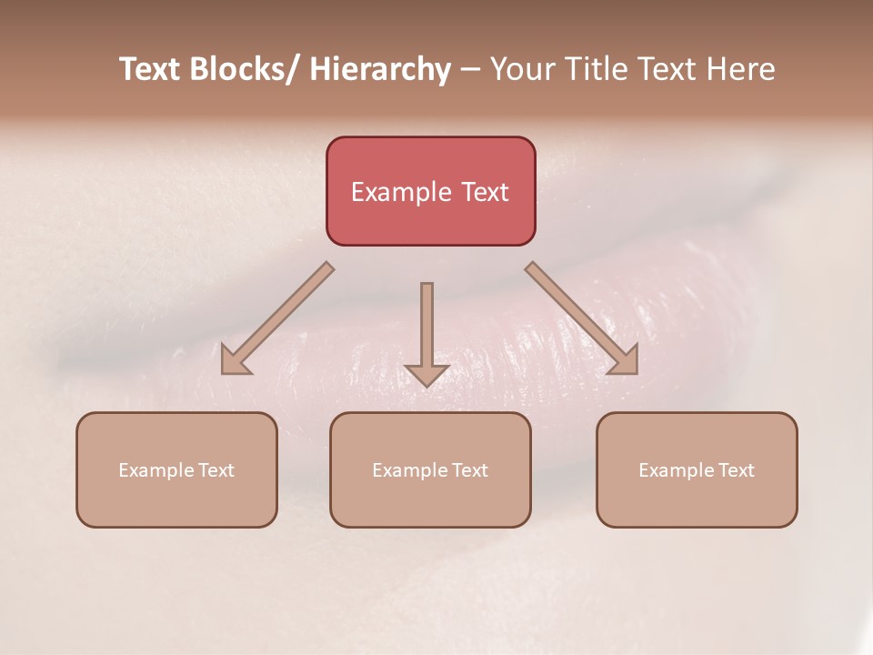 Model Girl Mouth PowerPoint Template