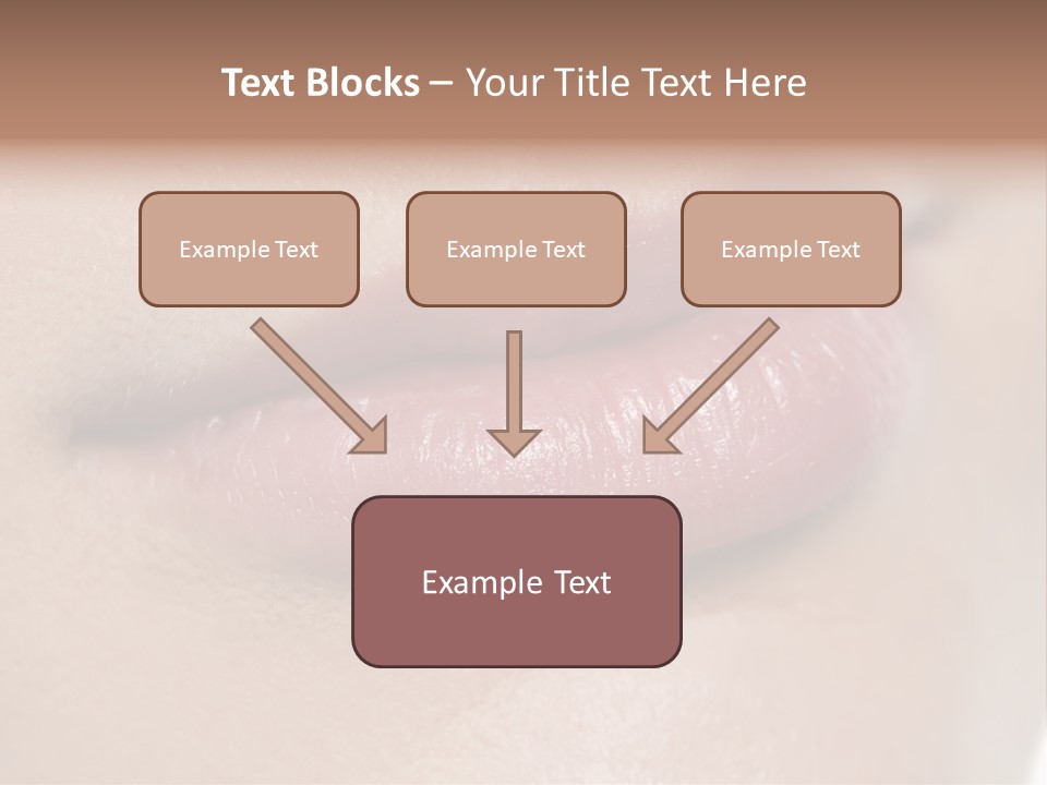 Model Girl Mouth PowerPoint Template