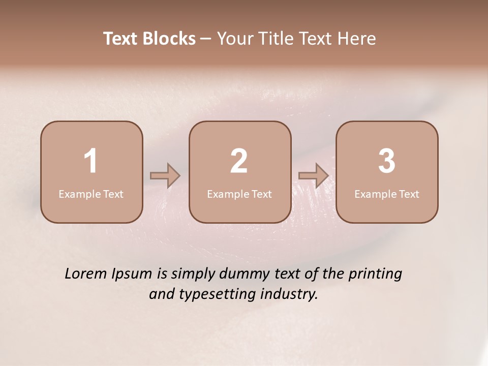 Model Girl Mouth PowerPoint Template