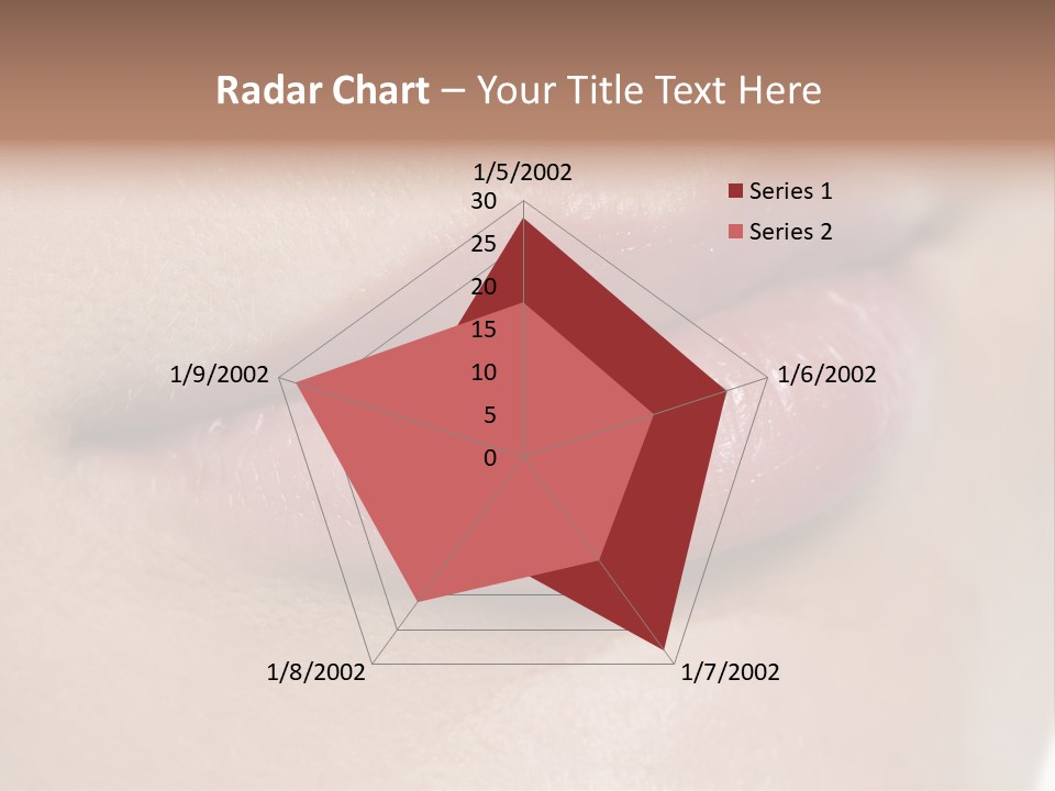 Model Girl Mouth PowerPoint Template