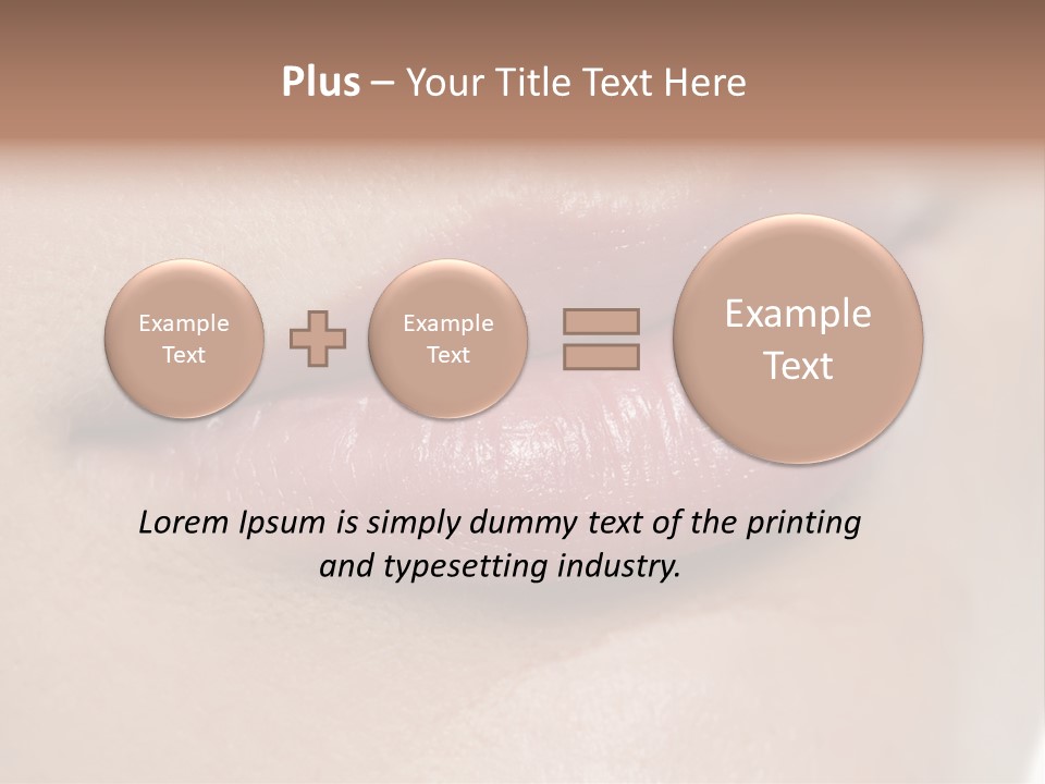 Model Girl Mouth PowerPoint Template