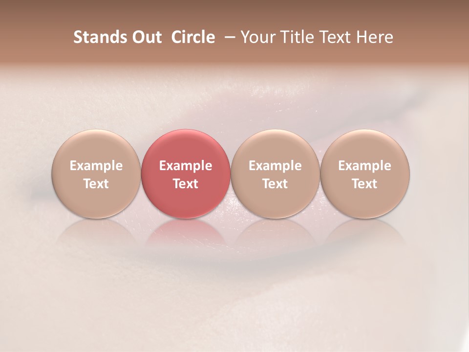 Model Girl Mouth PowerPoint Template