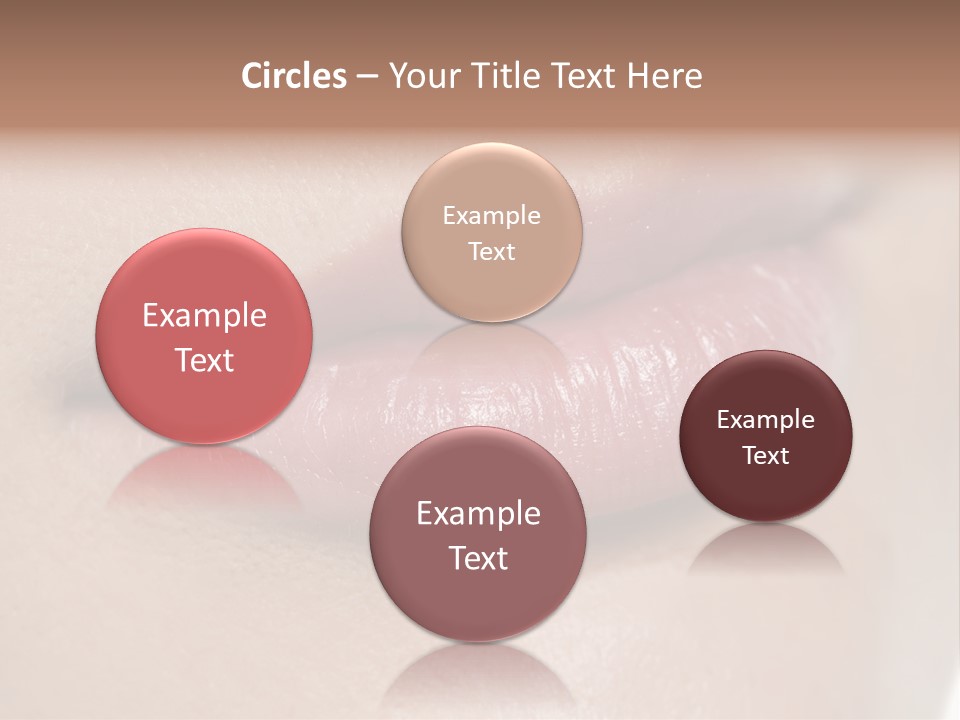 Model Girl Mouth PowerPoint Template