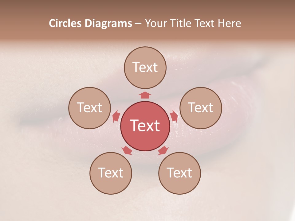 Model Girl Mouth PowerPoint Template