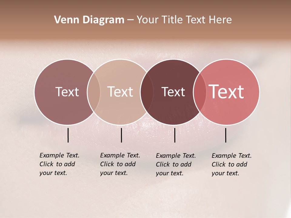 Model Girl Mouth PowerPoint Template