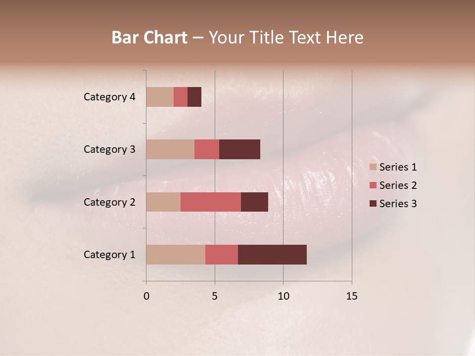 Model Girl Mouth PowerPoint Template