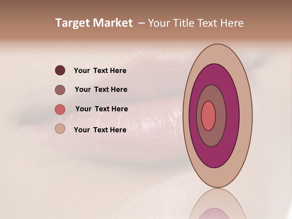 Model Girl Mouth PowerPoint Template