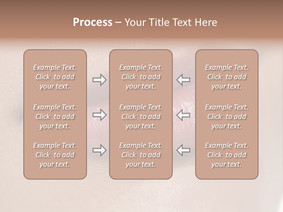 Model Girl Mouth PowerPoint Template