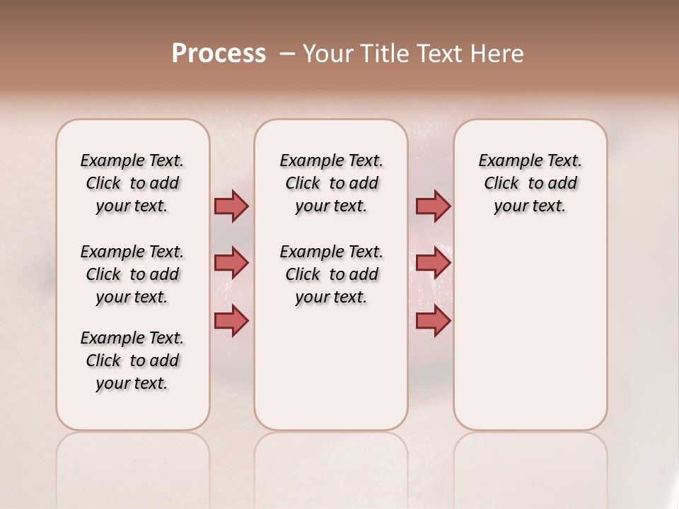 Model Girl Mouth PowerPoint Template
