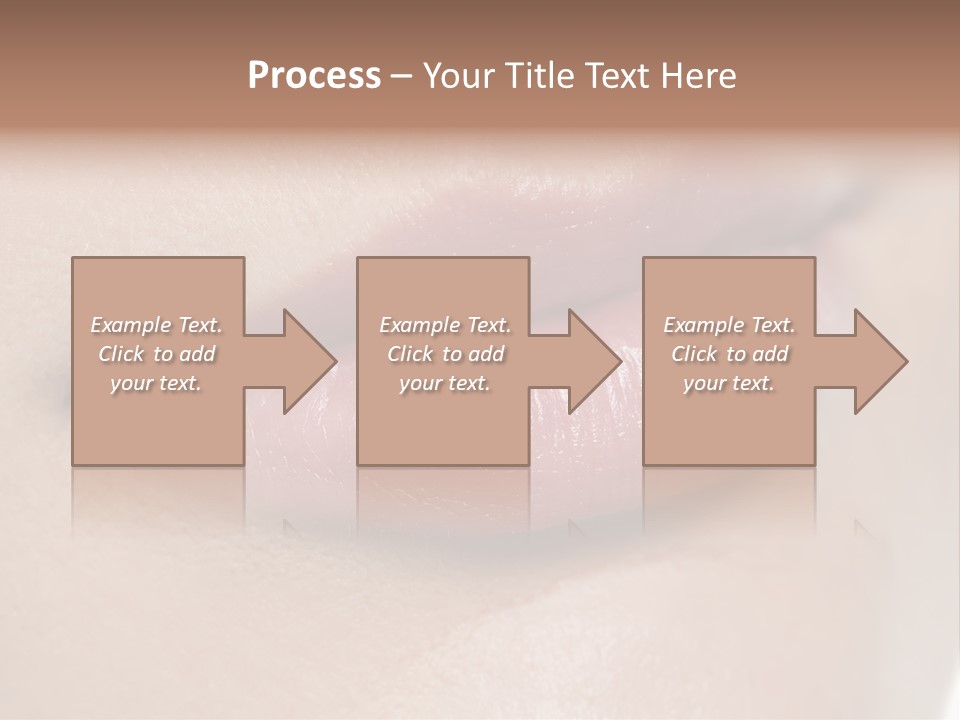 Model Girl Mouth PowerPoint Template