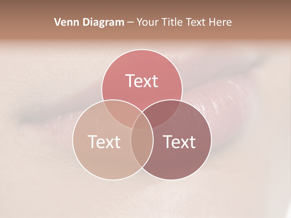 Model Girl Mouth PowerPoint Template